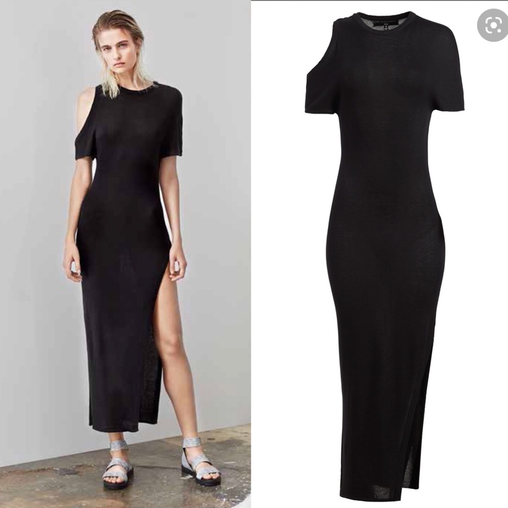 Behno Adel Dress Sweater Knit Cold Shoulder